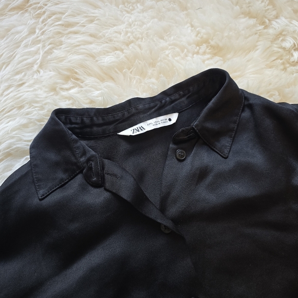 ZARA women’s satin button down - Picture 6 of 6